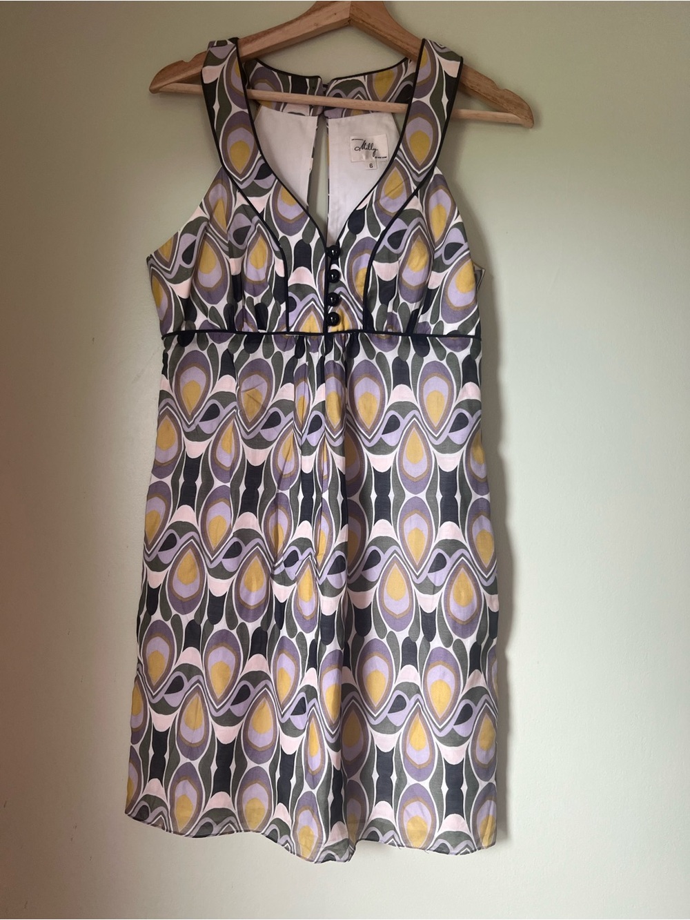 Milly of New York Silk Blend Mini Dress